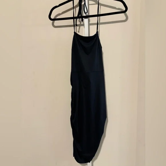 Anthropologie Black Halter Dress - Picture 4 of 8